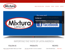 Tablet Screenshot of mixturalatina.com